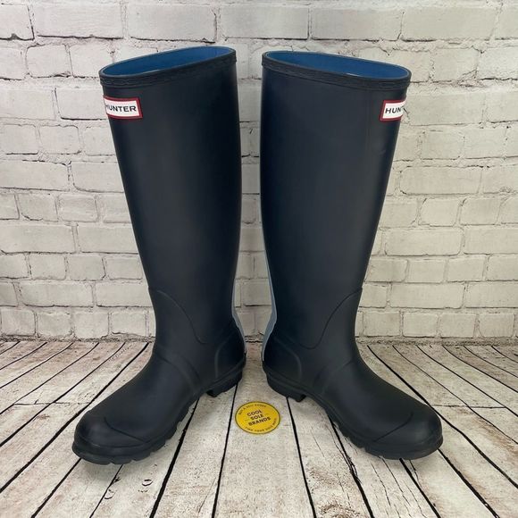 Hunter boots. Women 6. Blue - Picture 4 of 14